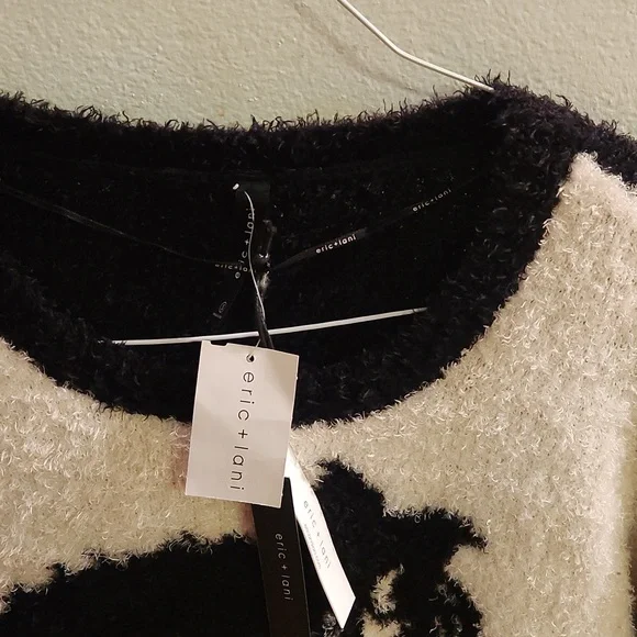 Eric & Lani New, Etcetera Black and White Zebra Sweater - Picture 2 of 4